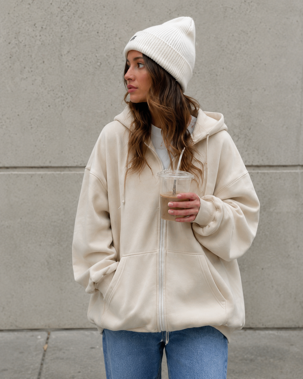 ELXARA Premium Oversized Zip-Up Hoodie