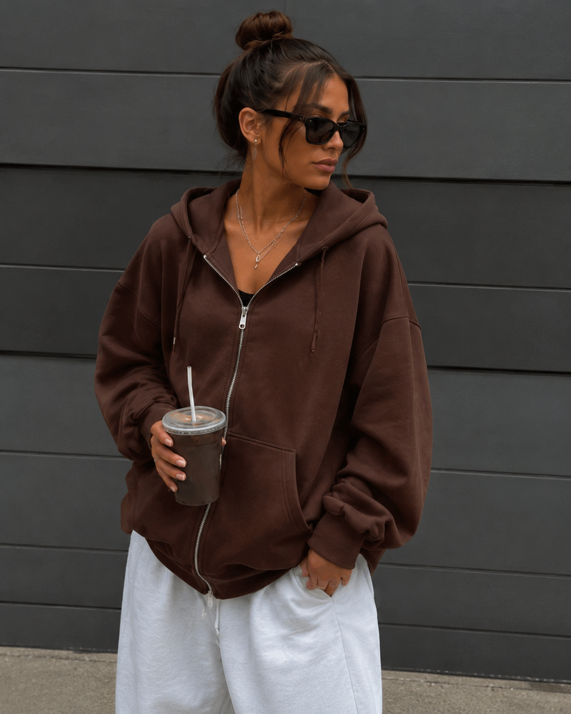 ELXARA Premium Oversized Zip-Up Hoodie